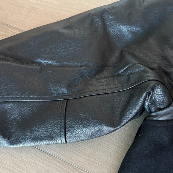 Nike Oversized Wool Destroyer Leather Varsity Jacket Black Small - Picture 6 of 6